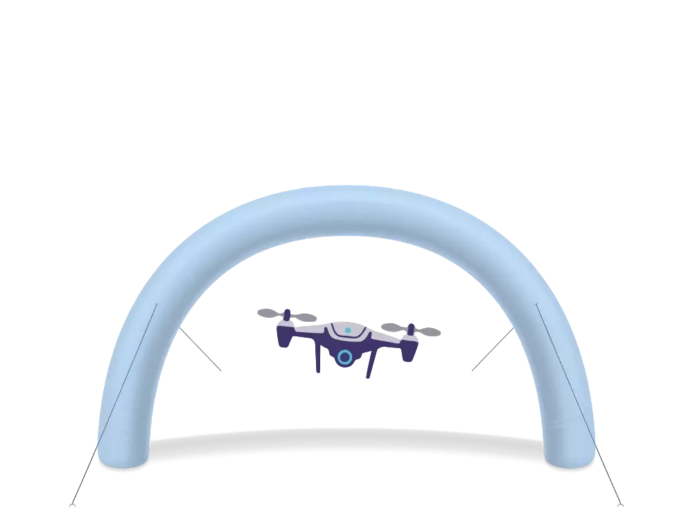 événements avec cage de drones